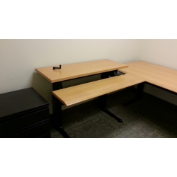 Herman Miller Height Adjustable Sit Stand Workstation Desk Table